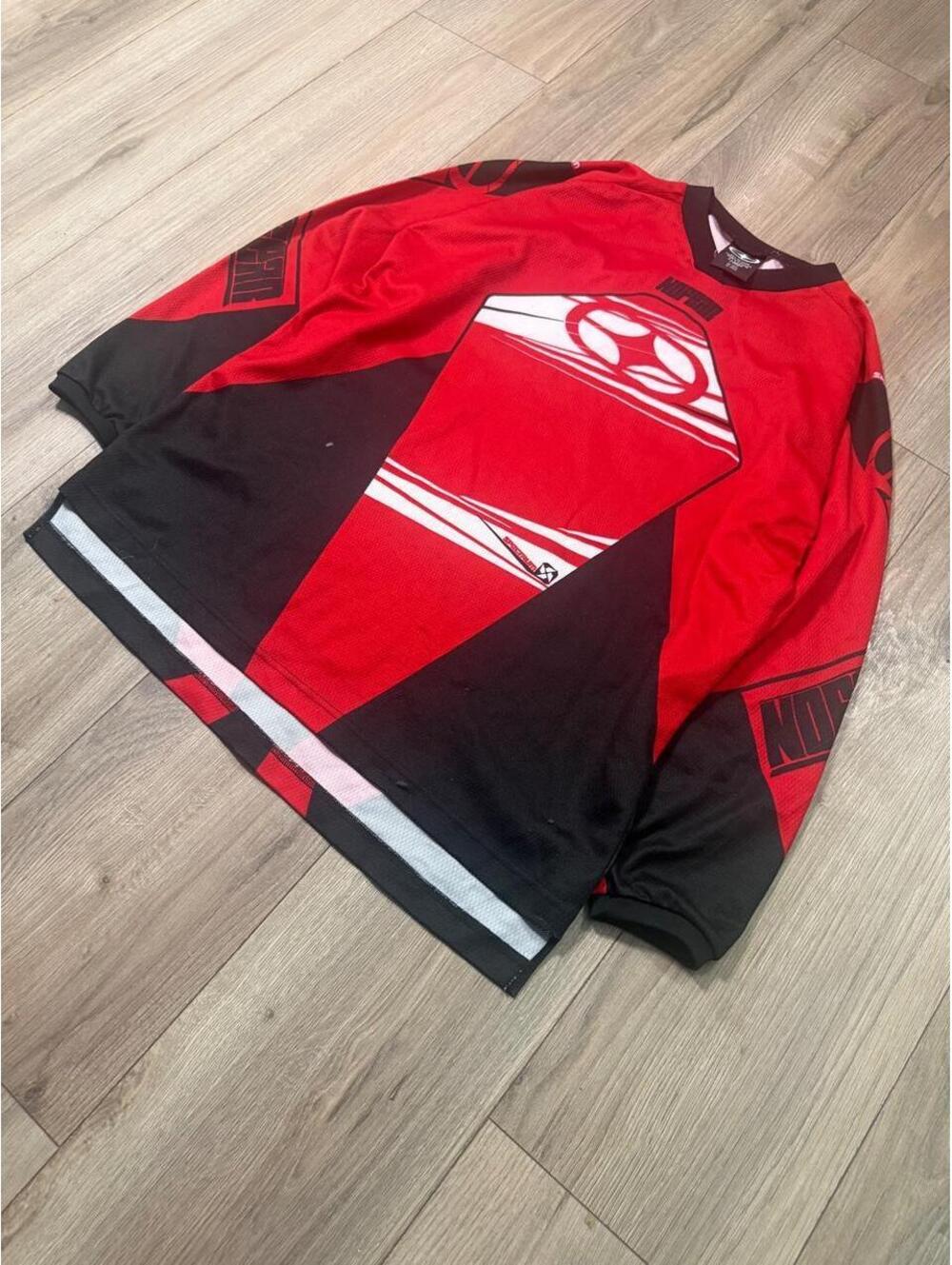 no fear red motocross jersey
